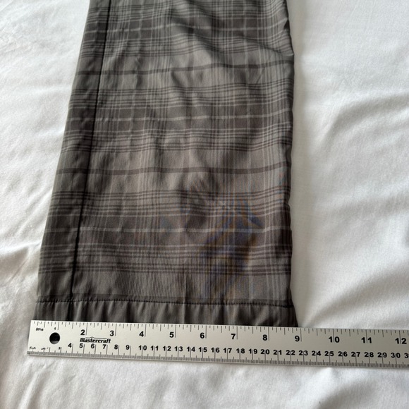 Nike Golf Tour Performance Dri-Fit Plaid Pants Gray Mens 34x32 Preppy Outdoors - Picture 13 of 15
